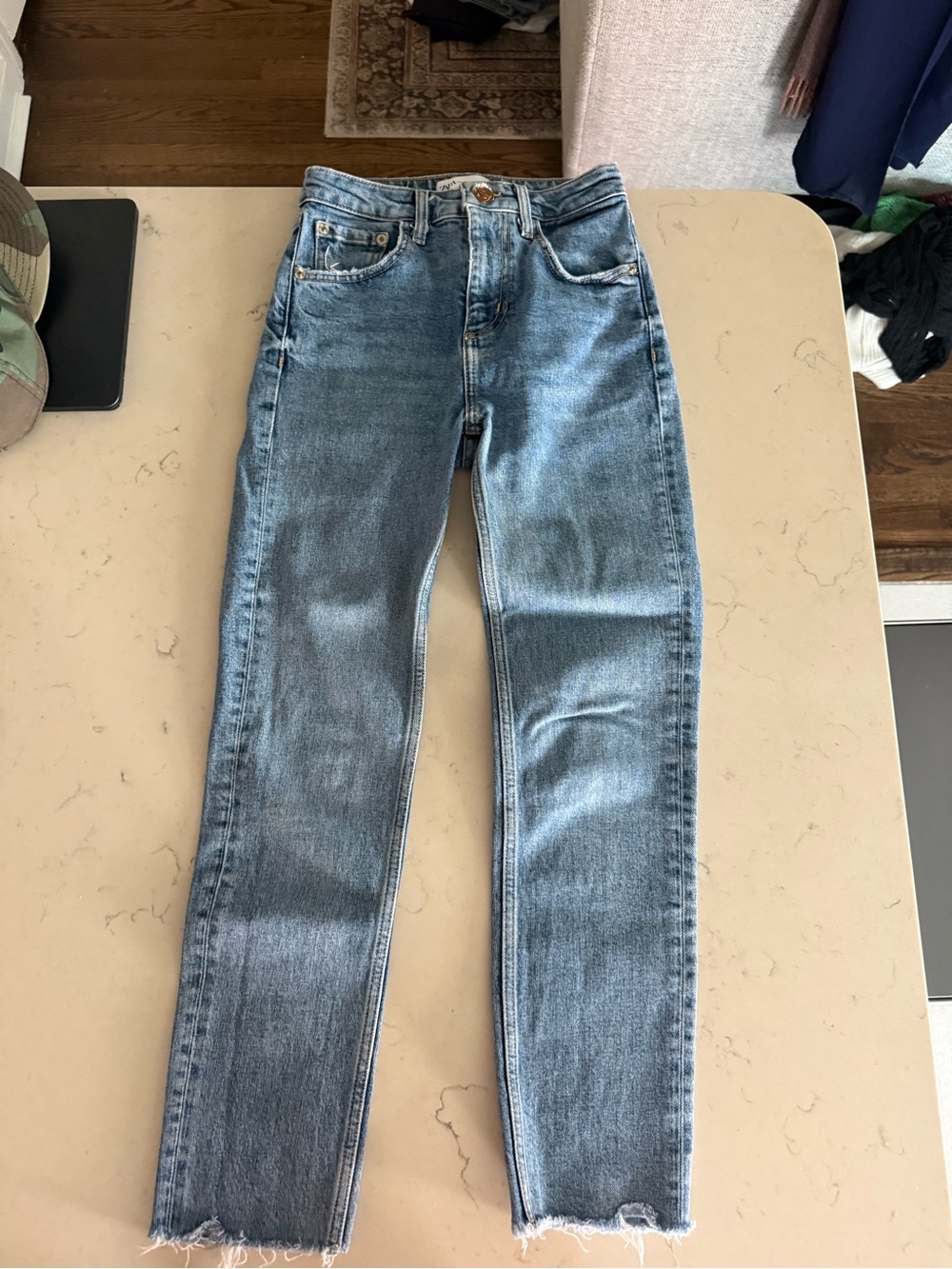 Zara Women's Light Blue Skinny Jeans
